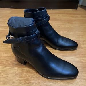 SAINT LAURENT Blake 40 Jodhpur Calfskin Moto Boots